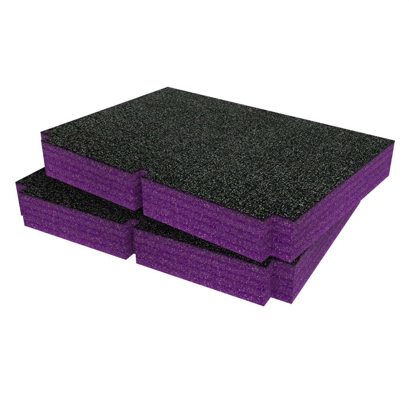 Shadow Foam Inserto per bunker impilabile con un cassetto, schiuma per l'organizzazione della cassetta degli attrezzi, inserto fai da te per cassette degli attrezzi e sistemi di stoccaggio degli
