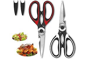2-Pack Kitchen Scissors Heavy Duty: Premium Shears for Kitchen Tasks