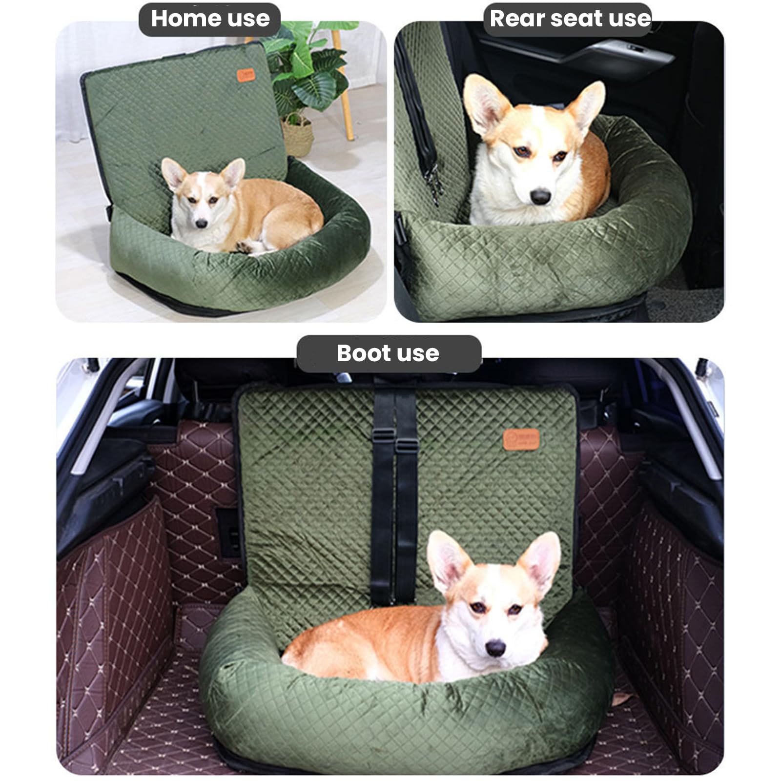 Asientos De Coche Para Perros, Cama, Transportín Para Gris