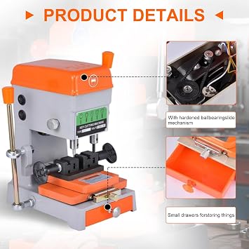 Vertical Duplicator Cutter, Vertical Keys Copy Machine, Multifunctional Cloning Keys Duplicator, House Door Car Locksmith Tools, For Duplicating House