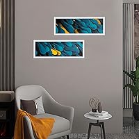 Vista 6 de Marco de 8 x 24 pulgadas, Marco Panorámico de 8 x 24 pulgadas, Marco de Poster de Madera Maciza - Colgante de Pared Horizontal y Vertical para Negro