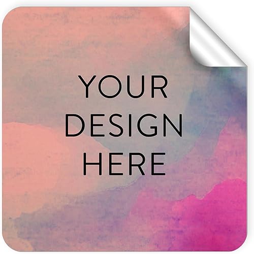 Vista 800 de DayStar Custom Signs & Design - 100 adhesivos de vinilo personalizables, con texto, imagen, diseño y logotipo; adhesivos para logotipo de embalaje