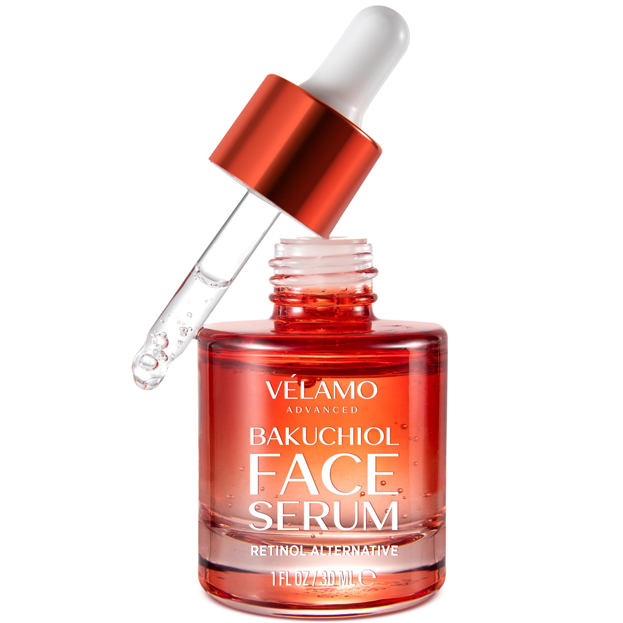 Bakuchiol Retinol Alternative Serum for Face: Rejuvenation Anti Aging Reduces Wrinkles Fine Lines Face Moisturizer Smooths Skin - Pregnancy Safe Cruelty Free Vegan Fragrance Free Paraben Free 30mL