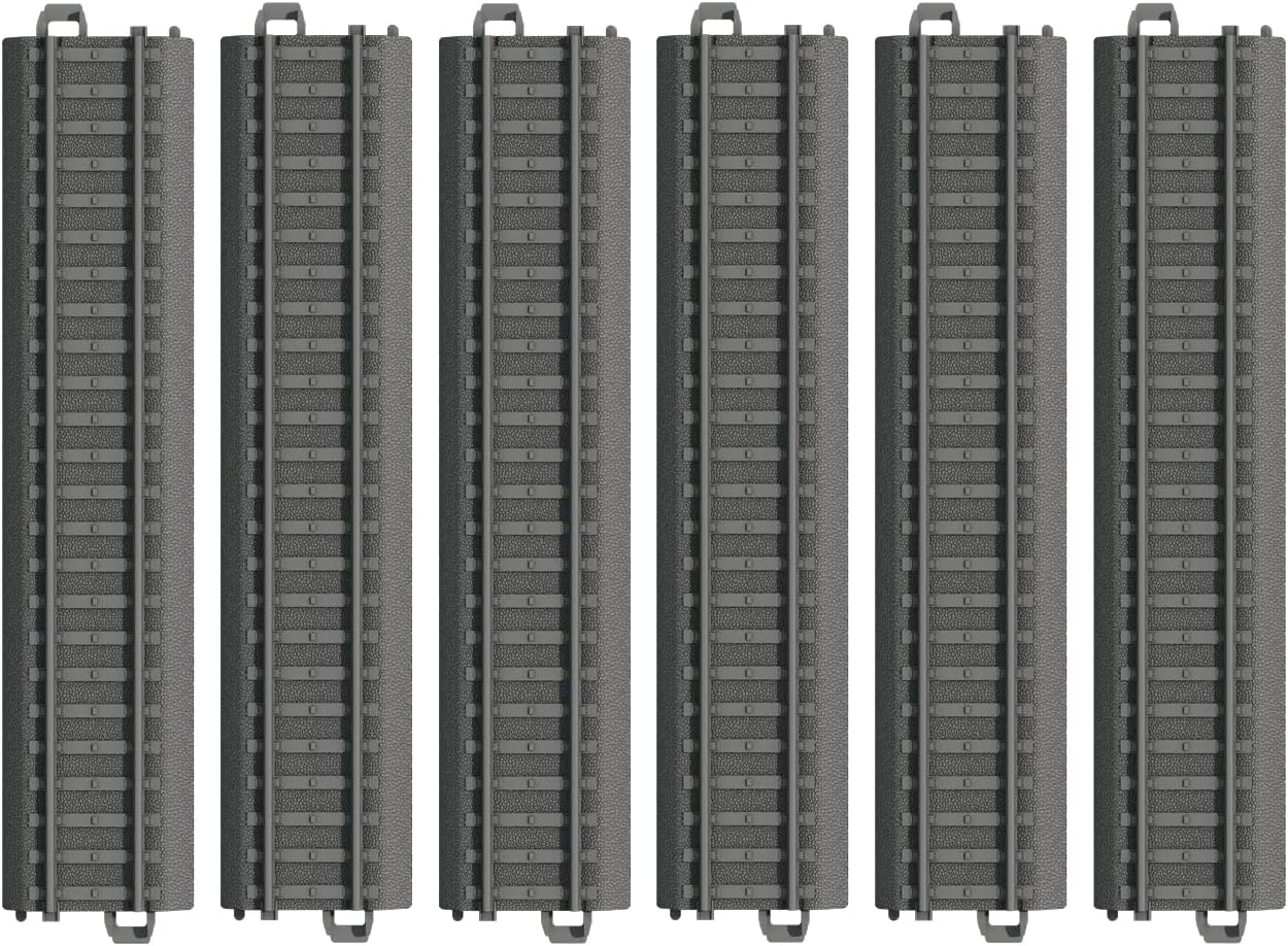 23180 Plastic Track Straight 180 mm - 6 Rails for Model Railway - Durable & Robust - Accessory Extension - from 3 Years - Track H0