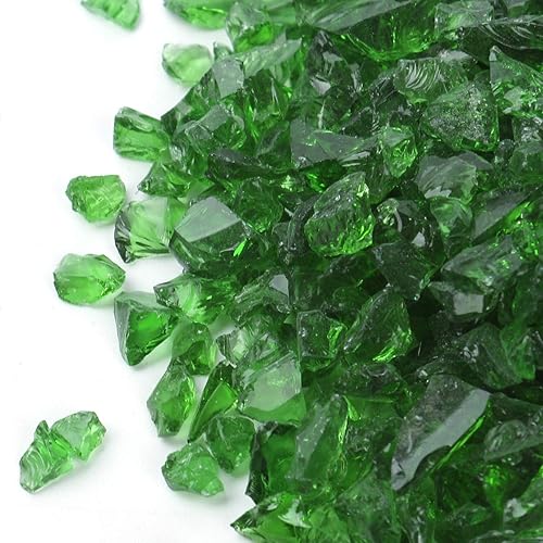 Miniatura 5 de Grava de vidrio reflectante de alto brillo, gemas de fuego, gotas de fuego, piedras de vidrio de fuego, piedras de piedras para hoguera, pecera,