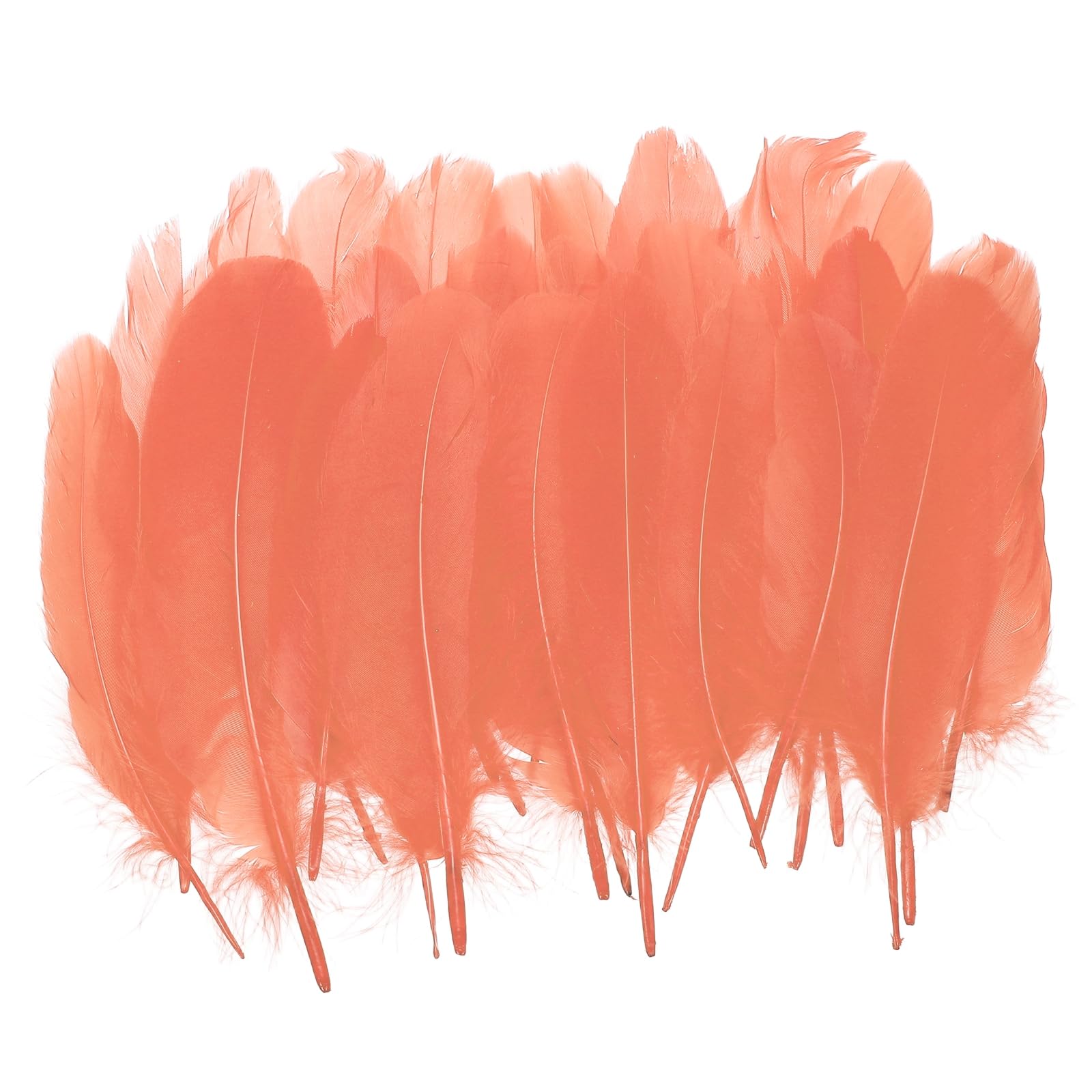 PATIKIL 4-7" Piume D'Oca Naturali All'ingrosso Per Artigianato, 300 Confezione Piume Lunghe Di ricchi colori Decorazioni Per Acchiappasogni Fai Da Te, Cappello， Ghirlande, Rosa Opaco