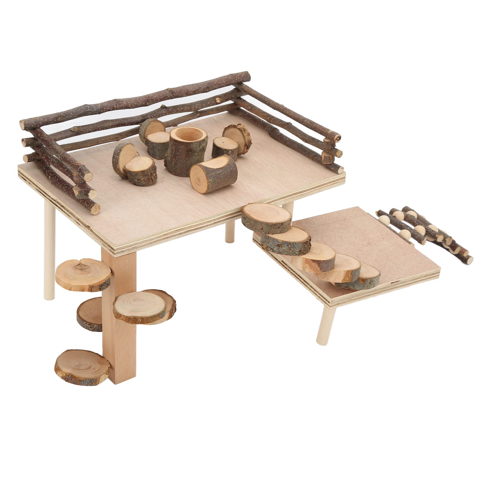 Set da gioco per criceti in legno naturale di arrampicata per criceti per piccoli animali domestici