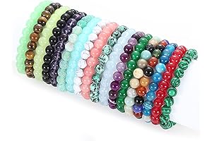 18PCS Beaded Bracelets for Women Multicolor Bulk Bracelets Wholesale