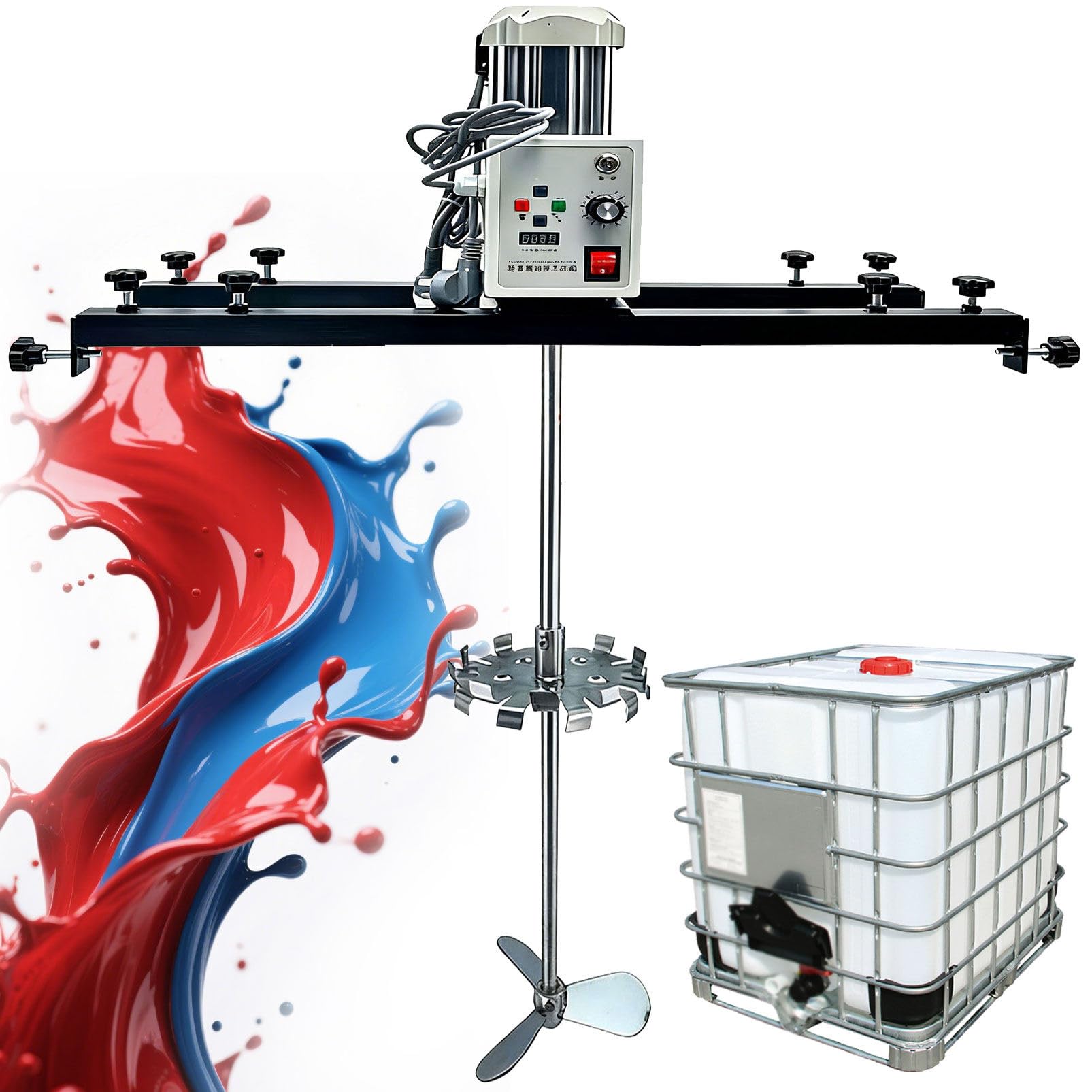 265 Gallon Tank Tote Mixer,IBC Electric Paint Mixer,2100W Servo Motor D
