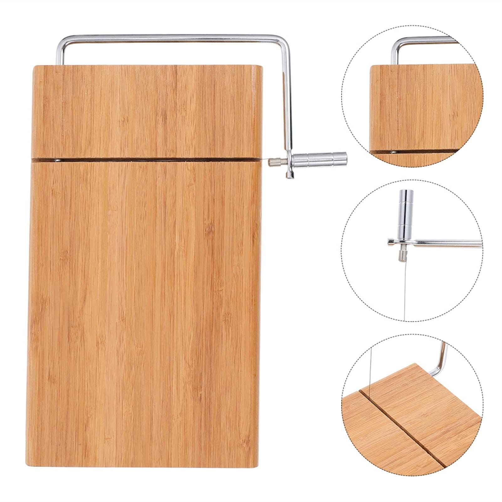Käseschneider Käseschneider Bambuskäse Slicer tragbarer Butterschneider DIY. Schneidwerkzeug Küche Gadget Perfekt für die Küche Kochen 1 stücke Käsehobel