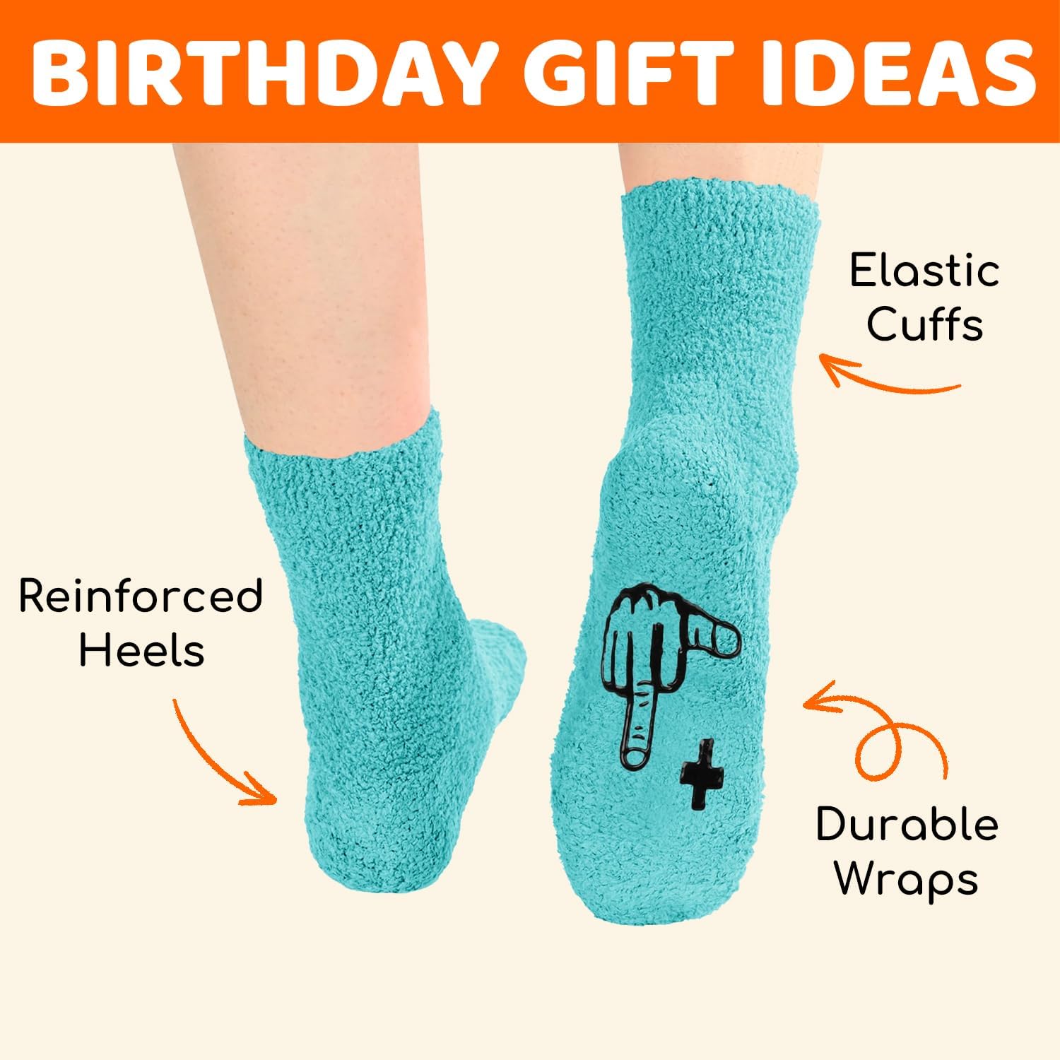HAPPYPOP Birthday Gifts for Women - 41 45 50 Year Old Birthday Gift for Her, Socks for Man - Image 5