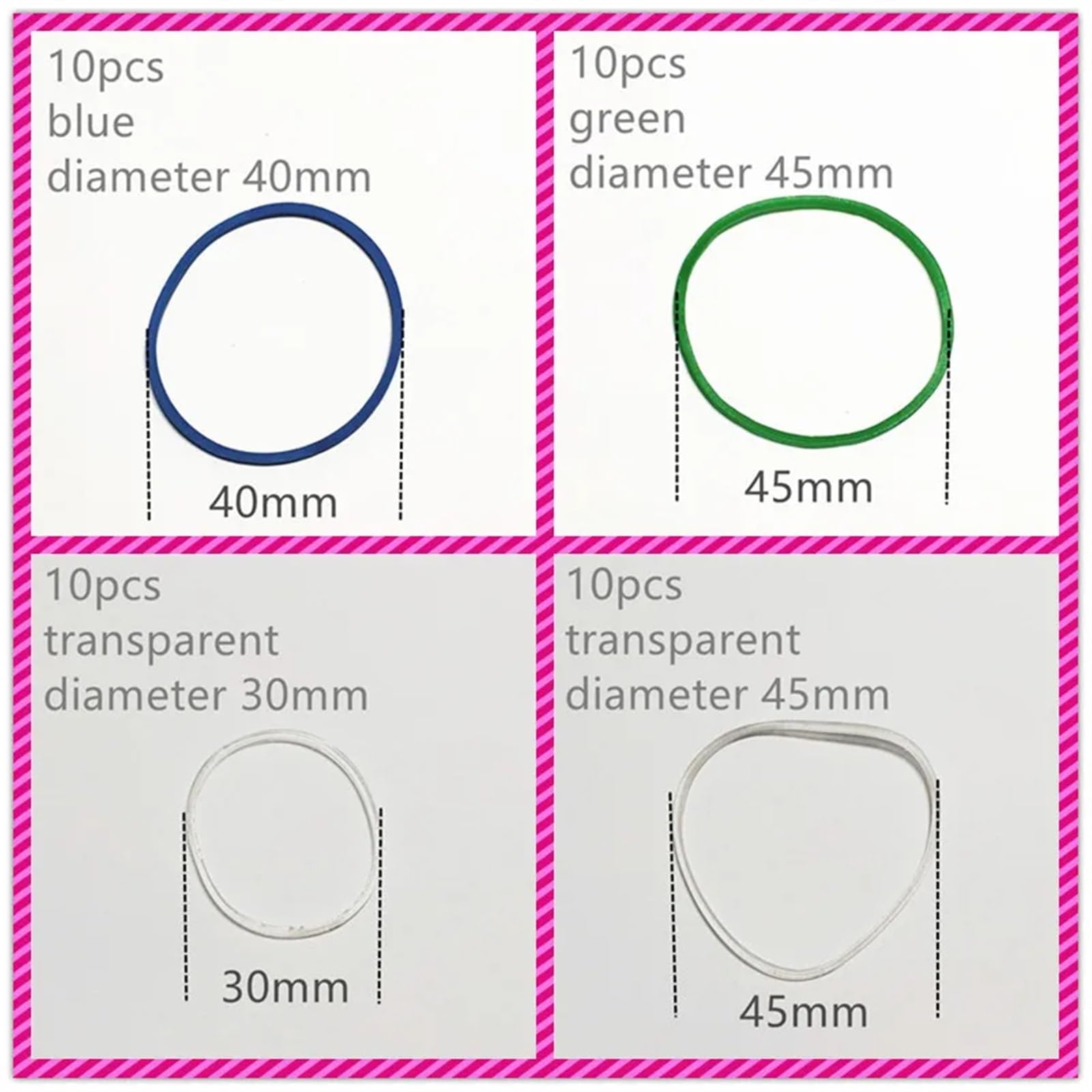 Antriebsriemen Set 10 Stück - 16 Arten Runde Gummibänder Für Motoren