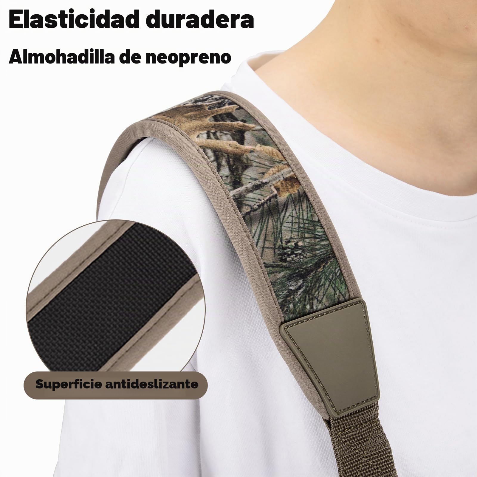 BOOSTEADY Correa de la Pistola Rifle de Dos Puntos con Giratorios,Correa de Hombrera Duradera, ajustador de Longitud