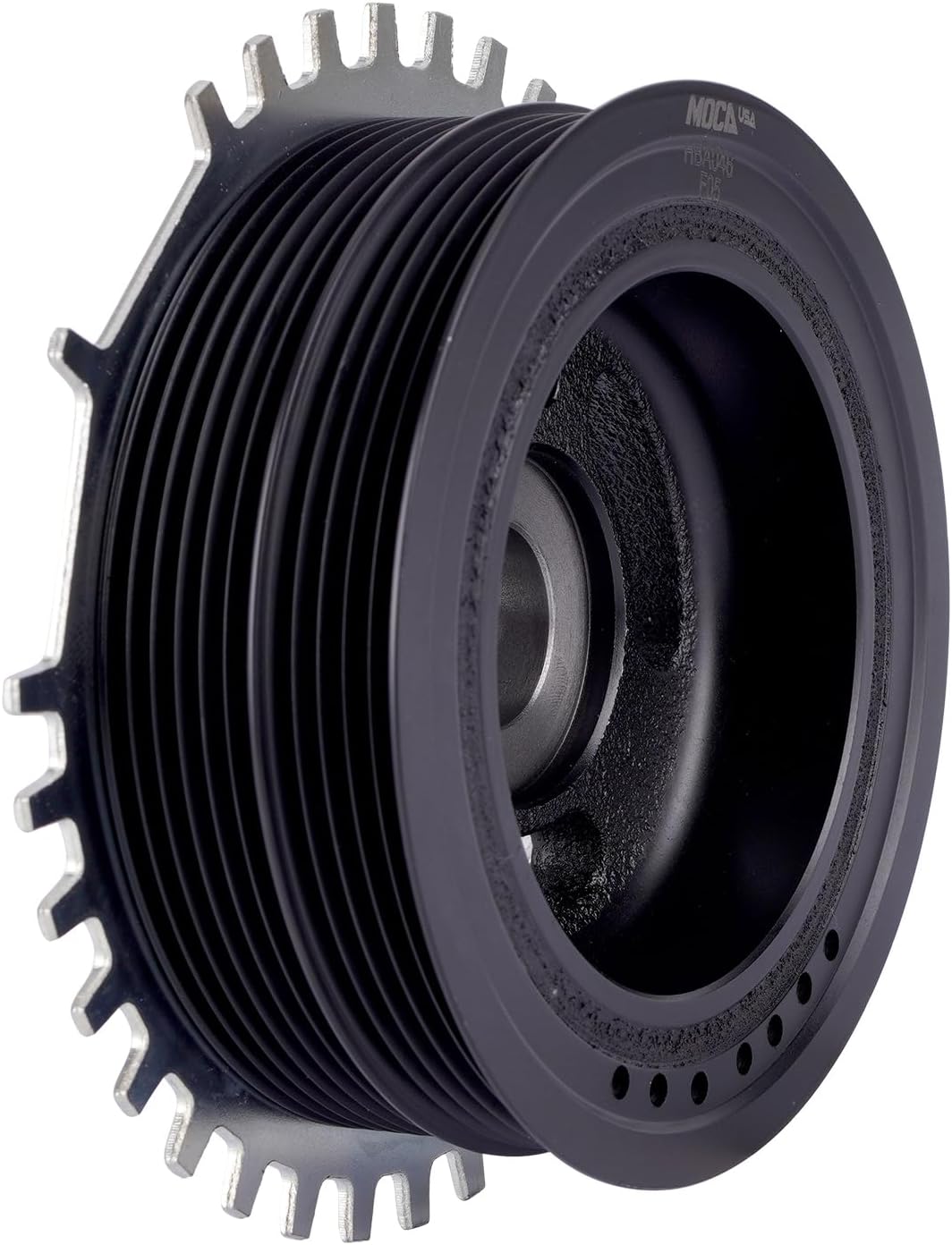 MOCA Engine Harmonic Balancer fits 2006-2013 for Mazda 3 2.0L, 2006-2009 for Mazda 3 2.3L, 2009-2013 for Mazda 3 Sport 2.0L, 2008-2010 for Mazda 5 2.3L, 2009 for Mazda Tribute 2.5L