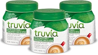 Truvia Stevia Sweetener Sugar Substitute from the Stevia Leaf - Keto, Reduced-Carb, and Gluten-Free - Great Tasting Sweetness for Coffee, Tea, Cereal, or Yogurt Spoonable (270 g Jar) 3 Pack Bundle