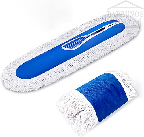 Miniatura 7 de Cabezal de trapeador grande de 24 pulgadas, de resistencia industrial, recambio de mopa de polvo de algodón, repuesto de cabezal de trapeador