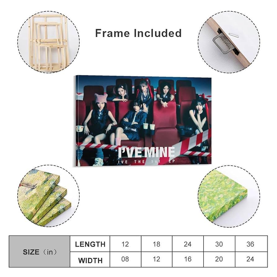 Amazon.co.jp: K-pop IVE アイヴのポスター I've Mine Baddie