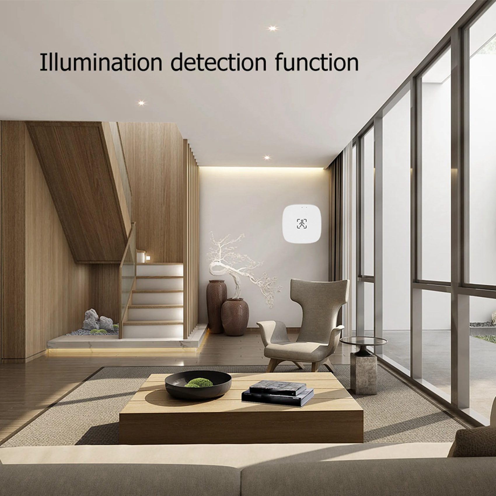 2X Sensor de Movimiento de Presencia WiFi con Detección de Luminancia/Distancia 5/110/220V Tuya Smart Life Automatización del Hogar