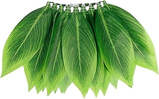 Hula-Rock, Palmblatt-Grasröcke, Verkleidungszubehör, Geburtstagsparty, Welttag des Buches, Cosplay, Partygeschenke für Erwachsene, Frauen und Männer (A127-1)