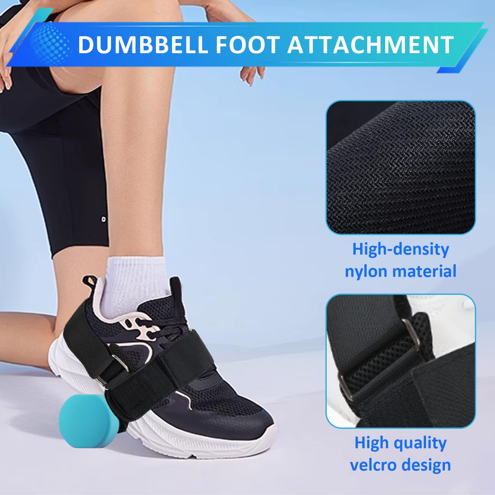 Sangles De Cheville Avec Poids Ajustables - Musculation Et Cardio, Réglables 1-5 Kg, Confortables Et Lavables