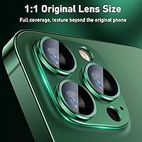 Vista 6 de UniqueMe Protector de lente de cámara para iPhone 13 Pro/iPhone 13 Pro Max, [fuerte protección contra caídas] [no se cae fácilmente] Cubierta