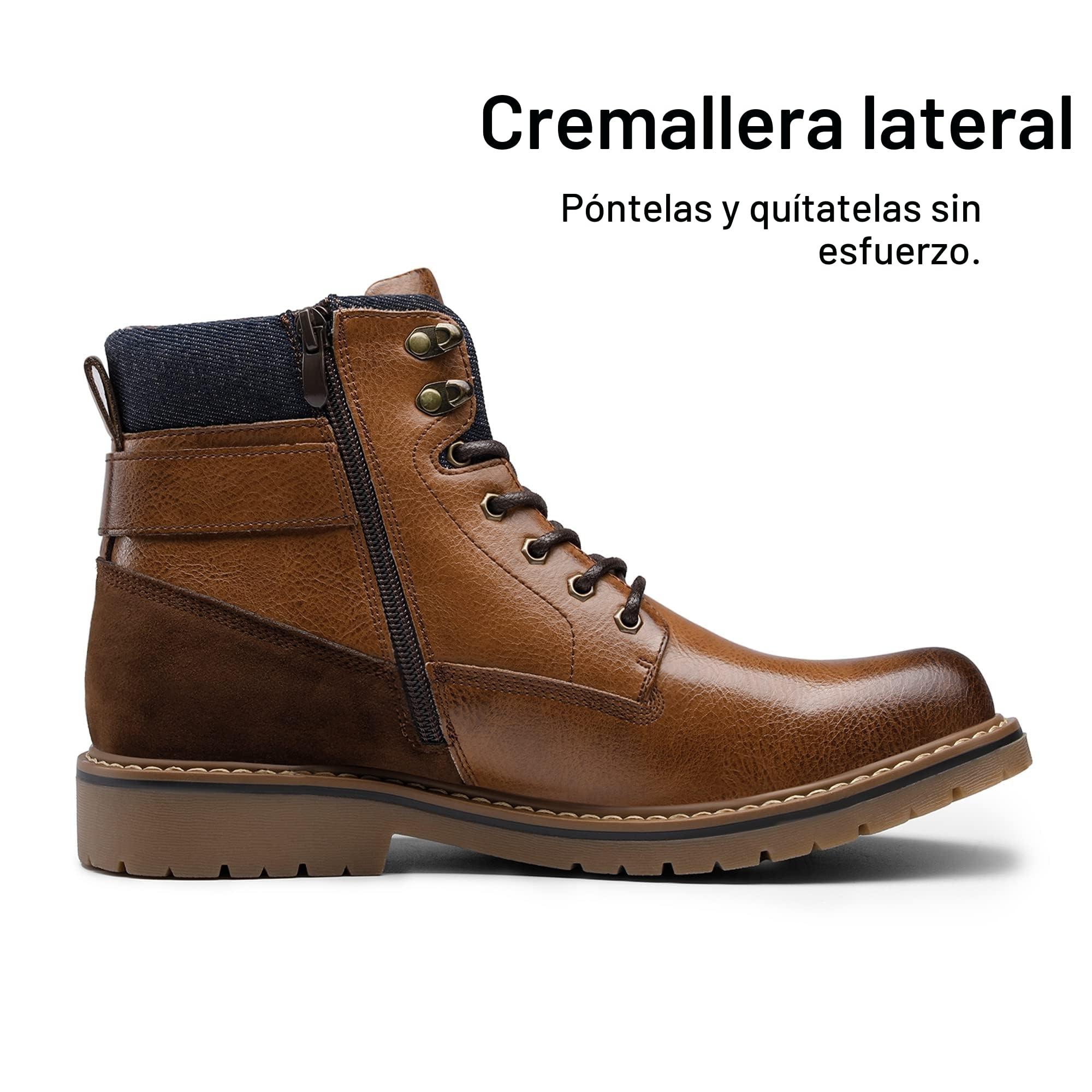 Bruno Marc Botas de Combate Militar para Hombres Botines de Moto Tactical para Hombre