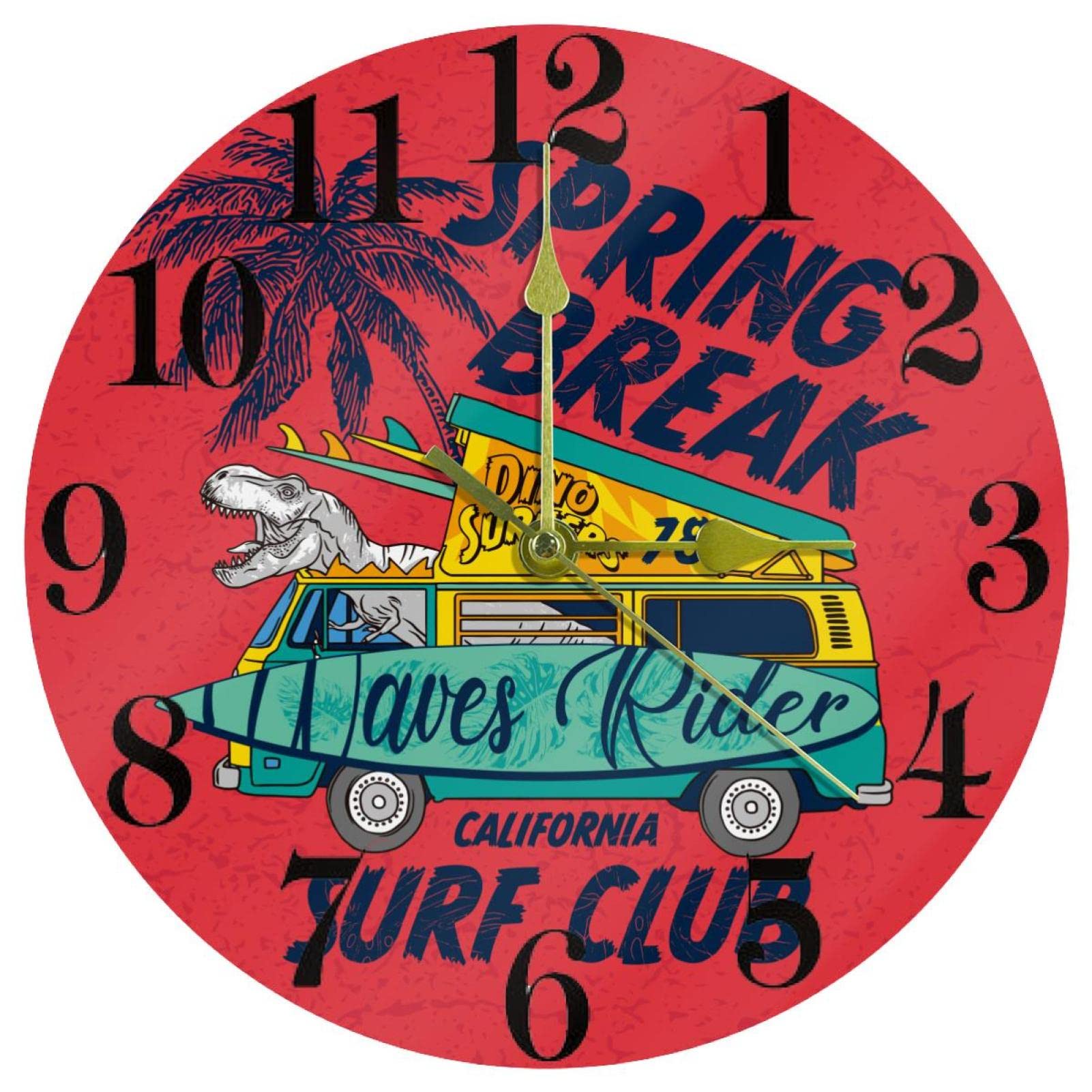 Horloge murale sans tic-tac silencieuse à pile pour concentration et sommeil préservés