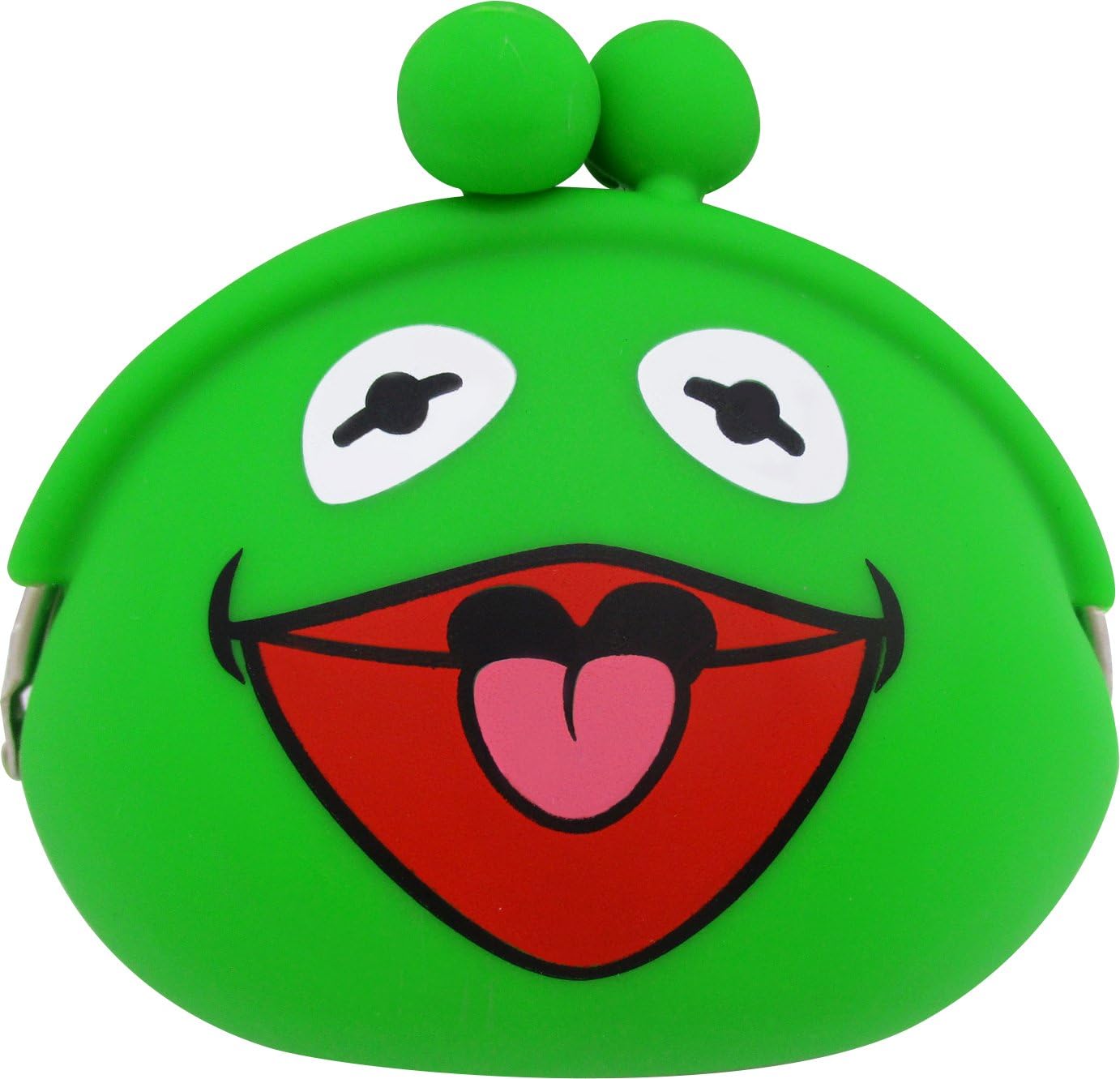 Amazon Co Jp 山二 Yamani カーミット シリコン がまぐち グリーン H9 W10 D4cm Sesame Street Kermit The Frog 23 シューズ バッグ