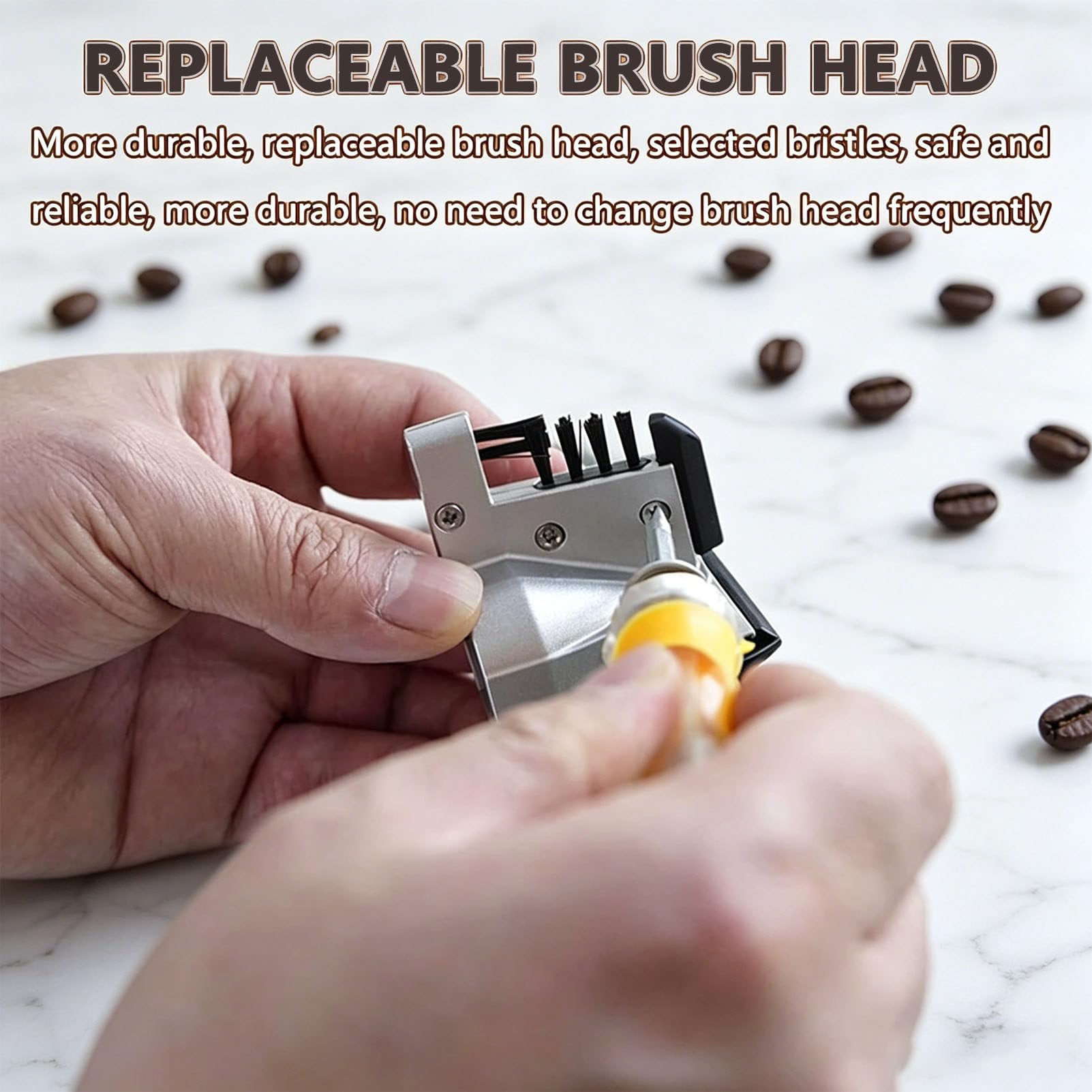 Limpiador automático de Molinillo de café Espresso con Cabezales reemplazables, máquina de Limpieza de portafiltros Segura y fácil para un Flujo de Trabajo de Espresso más rápido 110V