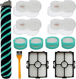 12 PCS HZ4002 Replacement Parts for Shark Power Detect Upright Cleaner HZ4002 HZ4000 HZ4001AMZ, 1 Roller Brush 2 HEPA Filter 4 Filter Cotton 4 Aroma 1 Small Yellow Brush