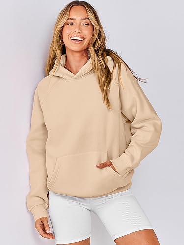 Miniatura 2 de ANRABESS - Sudaderas con capucha para mujer, sobre talla, de vellón de manga larga, modelo de 2024, para otoño