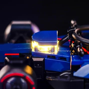 LocoLee Led Light Set Compatible with Lego 77243 Oracle Red Bull Racing RB20 F1 Race Car Led Decoration Lighting Kit Compatible with Lego F1 77243 Building Blocks Model,Only Lights Set,No Model