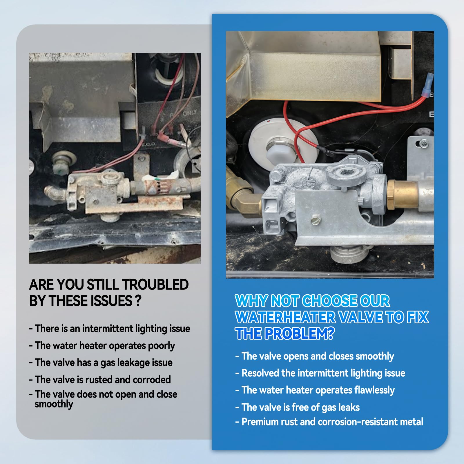 Rv Hot Water Tank Pressure Relief Valve Aepiraza 93844 RV Water Heater  Solenoid Gas Valve Rv Thermostat Replacement