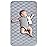 Waterproof Crib Mattress Protector Pad 28 x 52,Anti Slip & Durable Waterproof Pad Mat for Baby Standard Crib/Bed Pads Grey