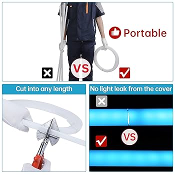 Muzata 3PACK 33FT/10M Continuous Milky White LED Cover Tape