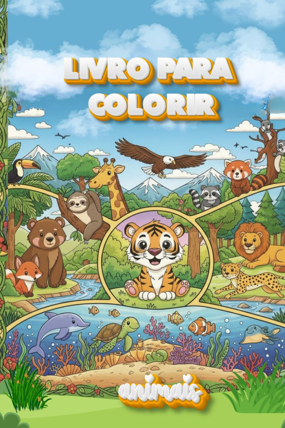 LIVRO PARA COLORIR - ANIMAIS