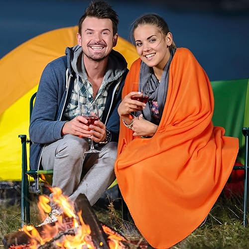 Miniatura 6 de Paquete de 24 mantas de forro polar, suave, cálida, ligera, acogedora manta a granel para cama, sofá, hogar, oficina, regalos de boda, adecuada para