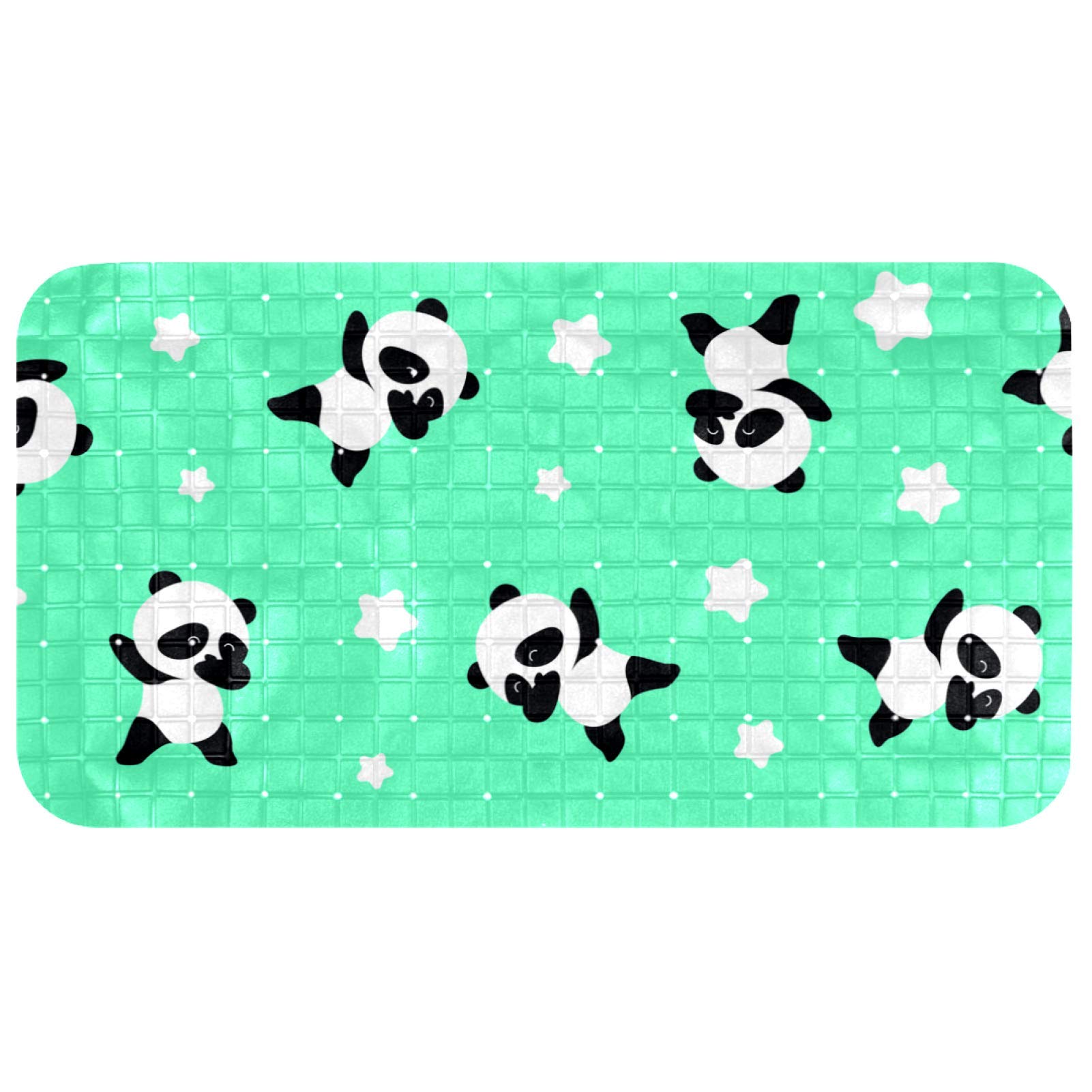 Bain bébé serein avec le tapis de douche antidérapant panda