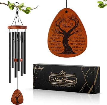 SteadStyle Sympathy Gifts for Loss of Mom - Memorial Wind Chimes, Bereavement Gifts in Memory of Loved One