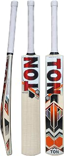 SS Ton Super Kashmir Willow Cricket Bat Super Grade 4 Air-Dried Willow, 1140 1200g, Massive Concave TON Edges