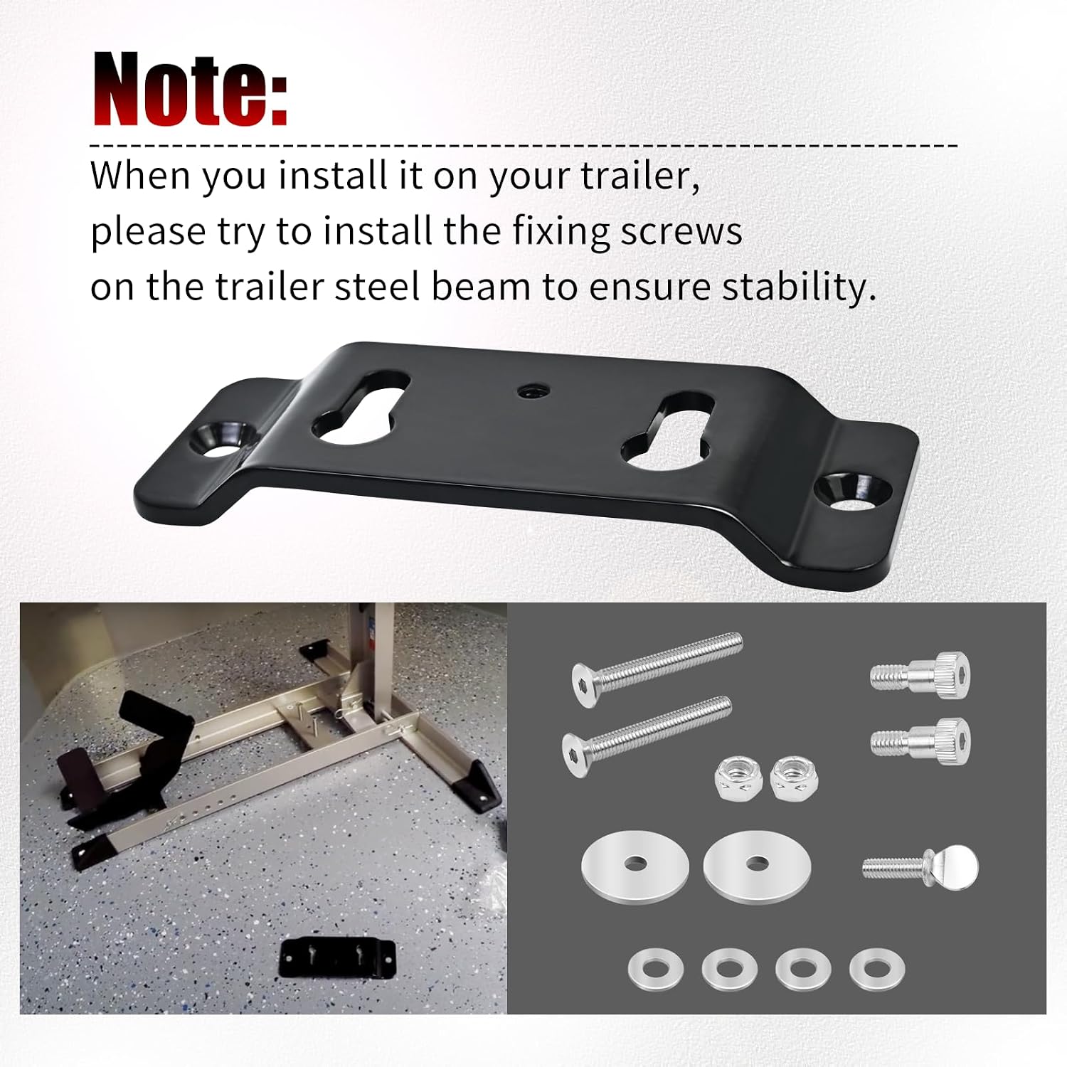 XJJ Trailer-Stop Adapter Kit Compatible with Pit-Stop Condor TK-3000 Can quickly connect or disassemble your motorcycle bracket.