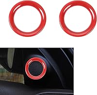 Vista 8 de CheroCar Cubierta de altavoz de puerta delantera para Jeep Grand Cherokee 2011-2020, cromada, juego de 2 unidades.. Cromado