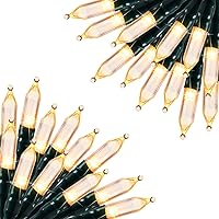 Vista 10 de Luces de Navidad con batería Brightown, 8 pies, 20 luces LED mini con temporizador, luces de árbol de Navidad para dormitorio, interior, exterior