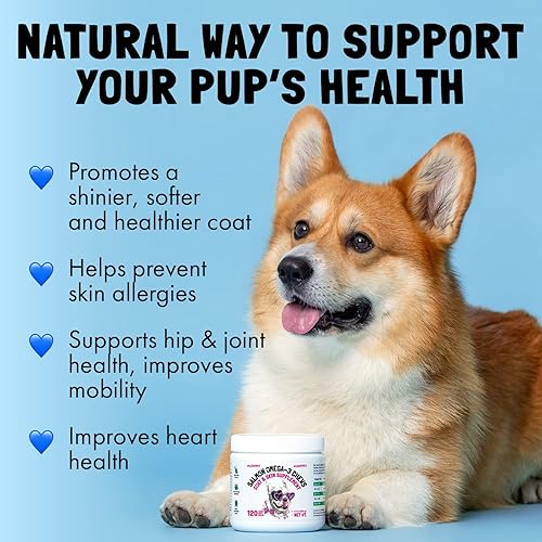 Miniatura 3 de Omega 3 Alaskan Salmon Oil Treats for Dogs 30 Fish Oil Chew Supplement Skin and Coat Allergy and Picch Relief Hip & Joint Health Brain Shots
