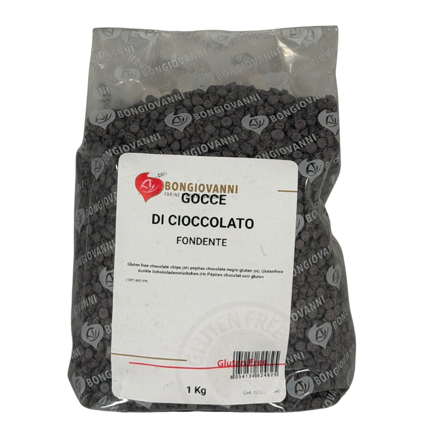 Bongiovanni Bontà Naturali Pépites de Chocolat Noir Sans Gluten 1 kg