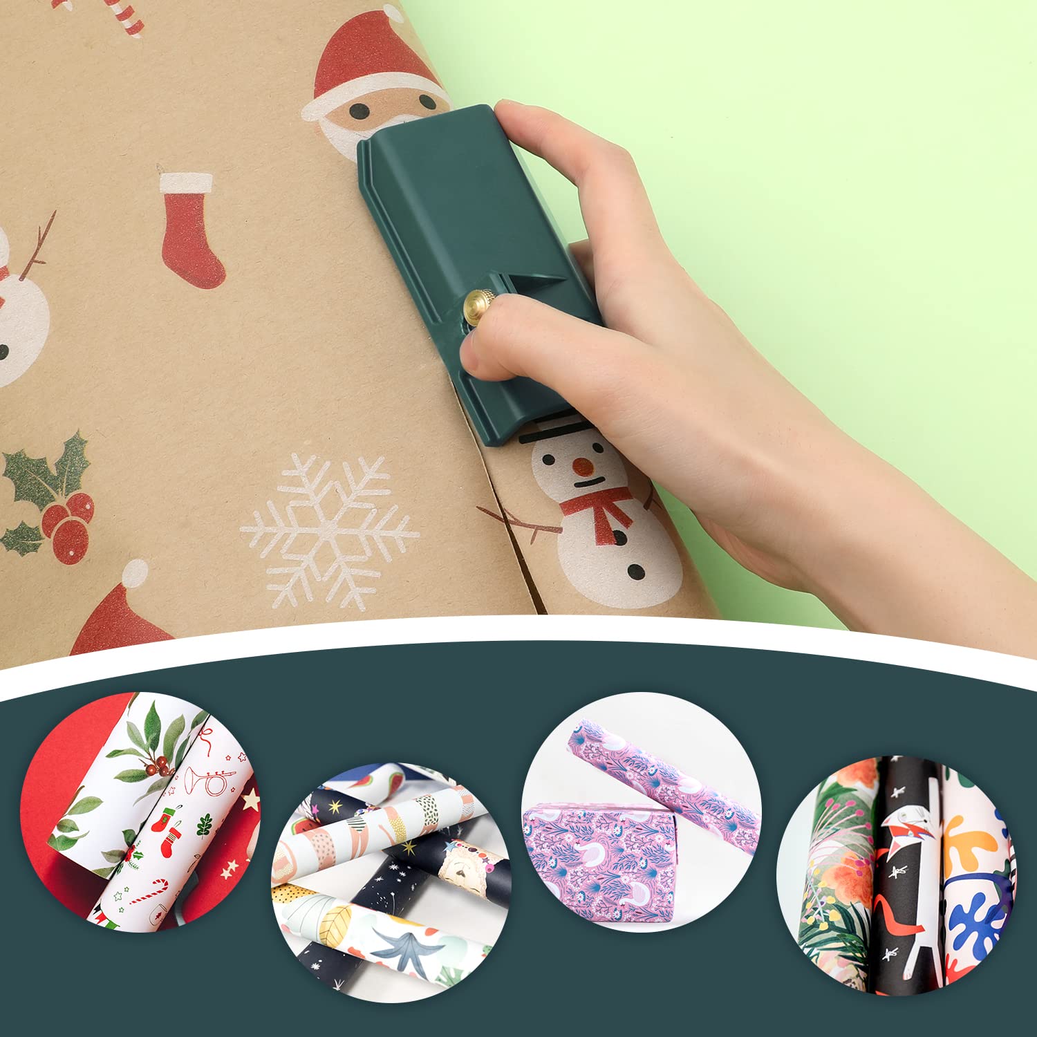 Papier D'emballage Cutter Coupe-Papier De Glissement Pour Papier Cadeau En Rouleaux Papier