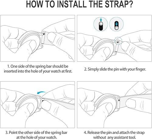 Miniatura 4 de Fullmosa Correas de reloj de cuero de 0.866 in compatibles con Samsung Galaxy Watch de 1.81 pulgadas, Galaxy Watch 3 de 1.77 pulgadas, Gear S3