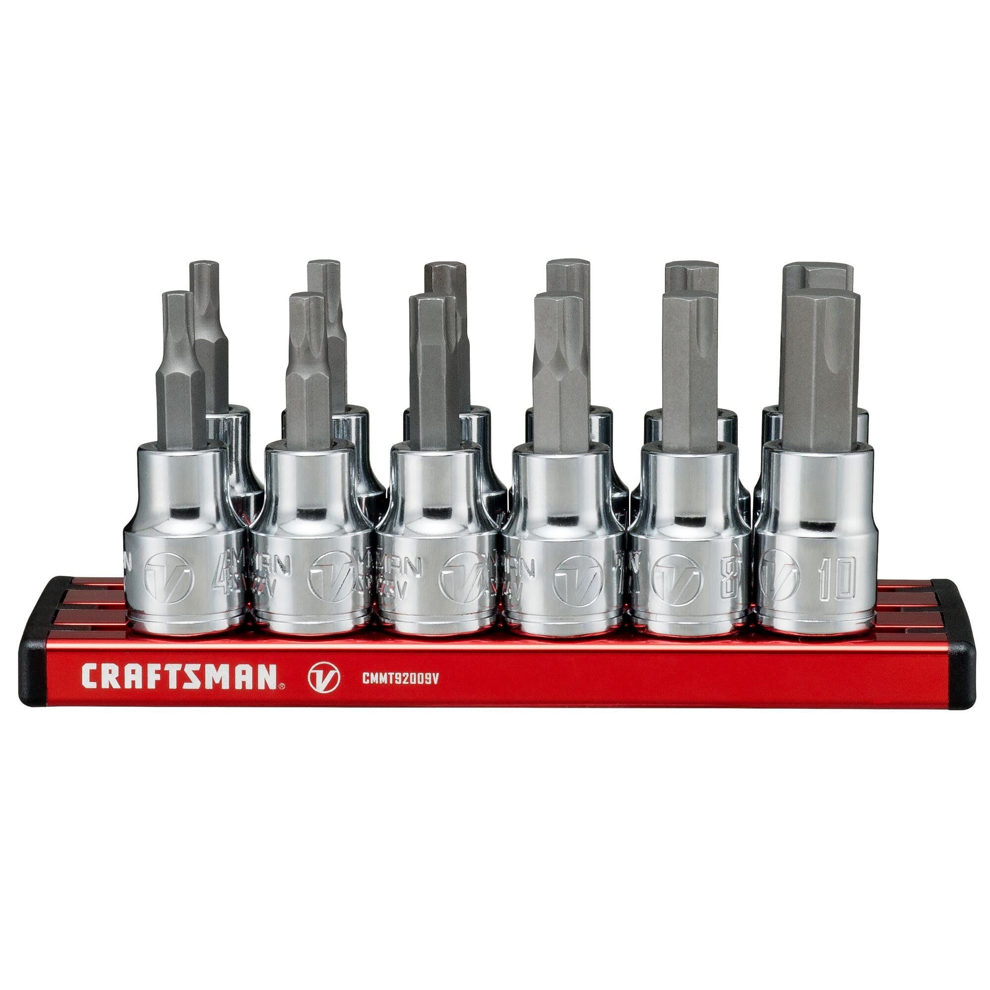 ハンドメイドv CRAFTSMAN V-SERIES Socket Set, Hex SAE & MM, 3/8 Inch Drive