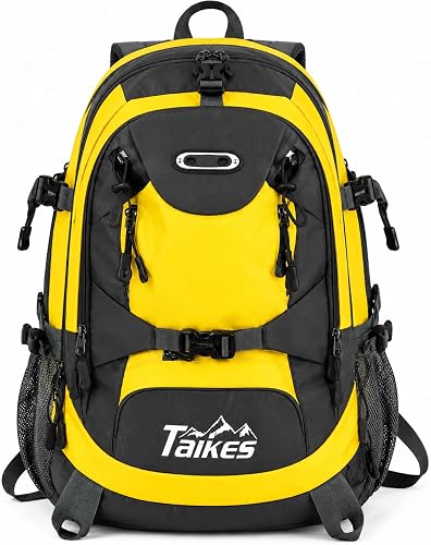 Taikes Yellow & Grey Outdoor Hiking Backpack