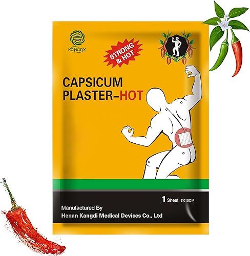 KONGDY Parches de capsaicina 30 unidades de parche de yeso de pimiento caliente (2.8 * 3.9 in)